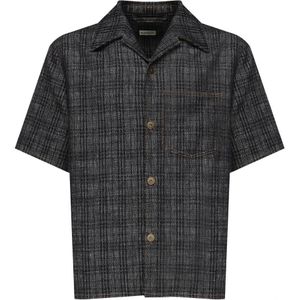 Burberry, Heren, Overhemden, Blauw, Maat: M Denim,