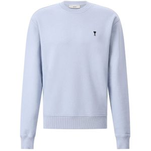 Ami Paris, Heren, Sweatshirts & Hoodies, Blauw, Maat: 2XL