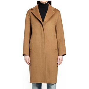 Max Mara, Dames, Mantels, Beige, Maat: 2XS Kasjmier,