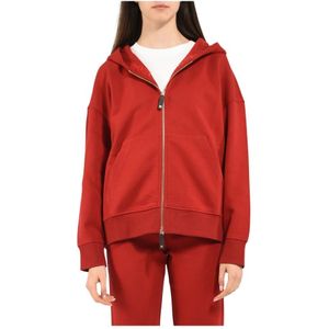 Max Mara, Dames, Sweatshirts & Hoodies, Rood, Maat: XS Katoen,
