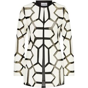 Joseph Ribkoff, Dames, Jassen, Beige, Maat: 2XL Leer,