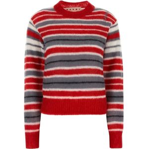 Marni, Dames, Truien, Veelkleurig, Maat: XS Mohair,