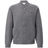 Lacoste - Cardigan - Grijs - Merino Wol - Double-Face Jersey