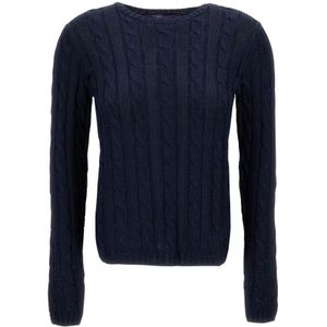 Ralph Lauren, Dames, Truien, Blauw, Maat: L Katoen,