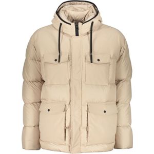 Herno, Heren, Jassen, Beige, Maat: L Leer,