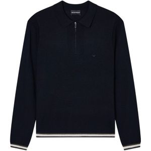 Emporio Armani, Heren, Truien, Blauw, Maat: M Wol,