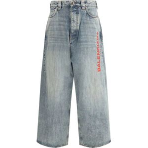Balenciaga, Heren, Jeans, Blauw, Maat: XS Katoen,