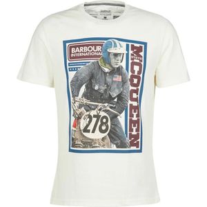 Barbour, Heren, Tops, Wit, Maat: XL Katoen,