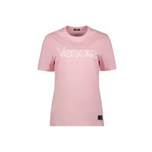 Versace 1978 Re-Edition T-shirt , Pink , Dames , Maat: M