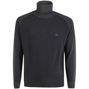 Etro, Heren, Truien, Grijs, Maat: M Wol,