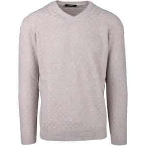 Alpha Studio, Heren, Truien, Beige, Maat: M Wol,