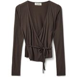 Sofie Schnoor - Wikkelblouse - Bruin - Dames