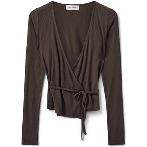 Sofie Schnoor - Wikkelblouse - Bruin - Dames