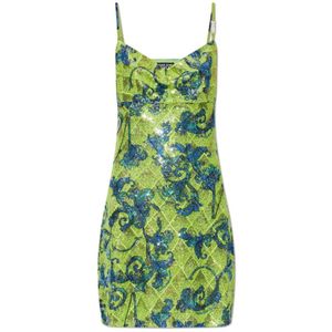Versace Jeans Couture, Dames, Jurken, Groen, Maat: XS Poliester,