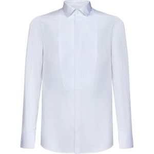 Dsquared2, Heren, Overhemden, Wit, Maat: S Katoen,