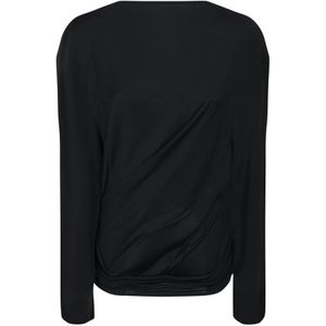 Jacquemus, Dames, Tops, Zwart, Maat: M Viscose,