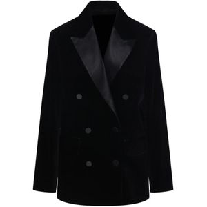 Golden Goose, Dames, Jassen, Zwart, Maat: 2XS Katoen,