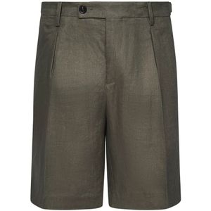 Michael Coal - Korte Broeken - Groen - Linnen