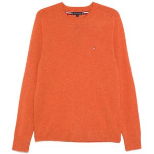Tommy Hilfiger, Heren, Truien, Oranje, Maat: XL Wol,