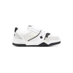 Dsquared2 Spiker Lage Top Sneakers , White , Heren , Maat: 40 EU