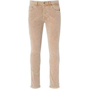 Dondup, Heren, Broeken, Beige, Maat: W30 Corduroy,