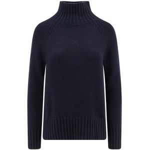 Max Mara, Dames, Truien, Blauw, Maat: L Wol,