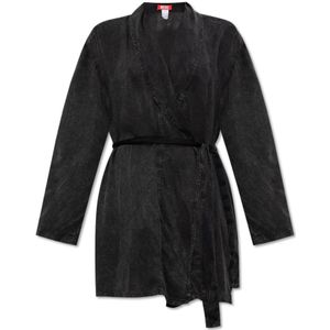 Diesel, Dames, Nachtkleding & Lounge, Zwart, Maat: L Denim,