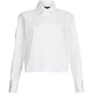 Liu Jo, Dames, Blouses & Shirts, Wit, Maat: M Katoen,