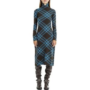 Burberry, Dames, Jurken, Veelkleurig, Maat: S Wol,