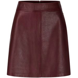 Marc Cain - Mini-Lederrock - Bruin - Dames