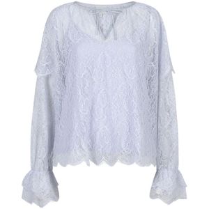 Dante 6, Dames, Blouses & Shirts, Blauw, Maat: XS Leer,