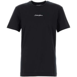 Dolce & Gabbana, Heren, Tops, Blauw, Maat: S Katoen,