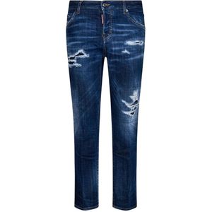 Dsquared2, Dames, Jeans, Blauw, Maat: XS Katoen,
