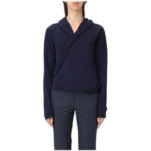 add, Dames, Sweatshirts & Hoodies, Blauw, Maat: S Wol,