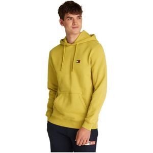 Tommy Jeans, Heren, Sweatshirts & Hoodies, Geel, Maat: M Katoen,