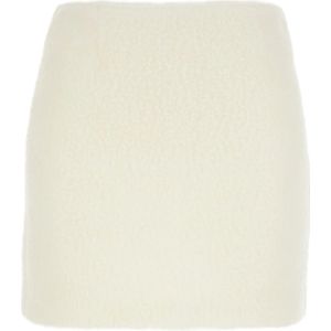 Atelier Edition, Dames, Rokken, Wit, Maat: M Leer,