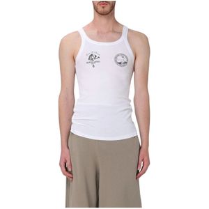 Magliano, Heren, Tops, Wit, Maat: M Katoen,
