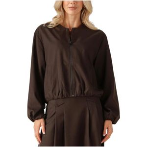 Co'Couture, Dames, Sweatshirts & Hoodies, Bruin, Maat: S Poliester,