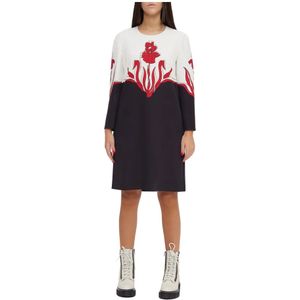 Moschino, Dames, Jurken, Veelkleurig, Maat: M Leer,