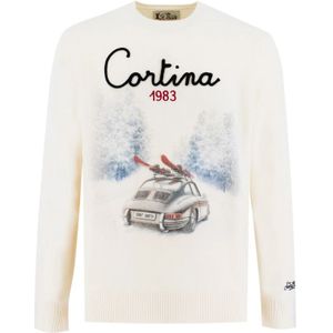 MC2 Saint Barth, Heren, Truien, Wit, Maat: 2XL Wol,