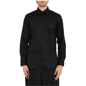 Hugo, Heren, Overhemden, Zwart, Maat: XS Polyamide,