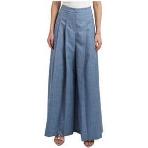 Hugo, Dames, Broeken, Blauw, Maat: XS Wol,