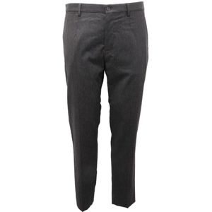 Dolce & Gabbana, Heren, Broeken, Zwart, Maat: M Wol,