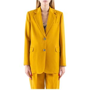 Liu Jo, Dames, Jassen, Geel, Maat: 2XS Viscose,