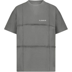 Flâneur, Heren, Tops, Grijs, Maat: XS Katoen,