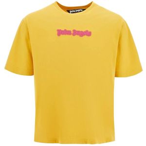 Palm Angels, Heren, Tops, Geel, Maat: M