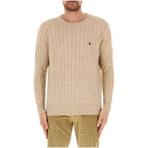 Ballantyne, Heren, Truien, Beige, Maat: 2XL Wol,