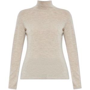 Max Mara, Dames, Truien, Beige, Maat: M Kasjmier,