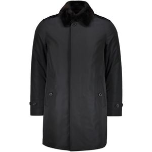 Zegna, Heren, Mantels, Blauw, Maat: 3XL Zijde,