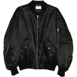 Saint Laurent, Heren, Jassen, Zwart, Maat: S